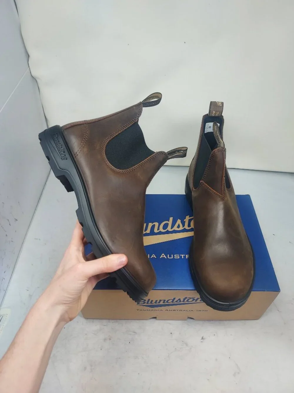 Blundstone MENS Antique Brown Chelsea Boot